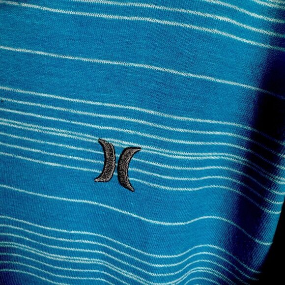 Hurley Shirt Men's Polo Blue Size Medium - Picture 3 of 10